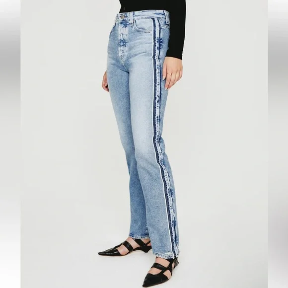 NWT AG ALEXXIS Straight Leg High-Rise Vintage Full Motion Stretch Jeans 32 - Picture 2 of 10
